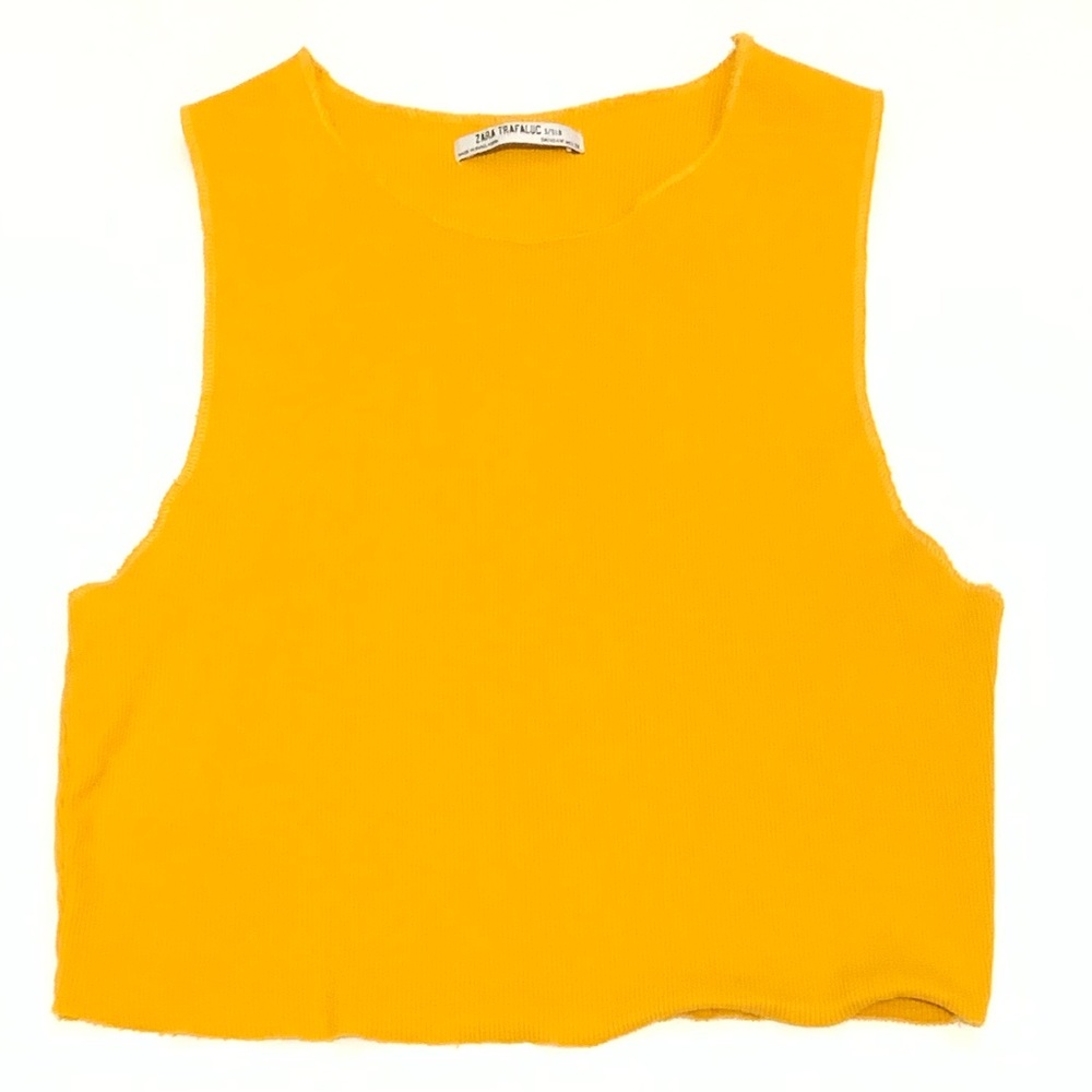 Zara Mustard Yellow Tank Top